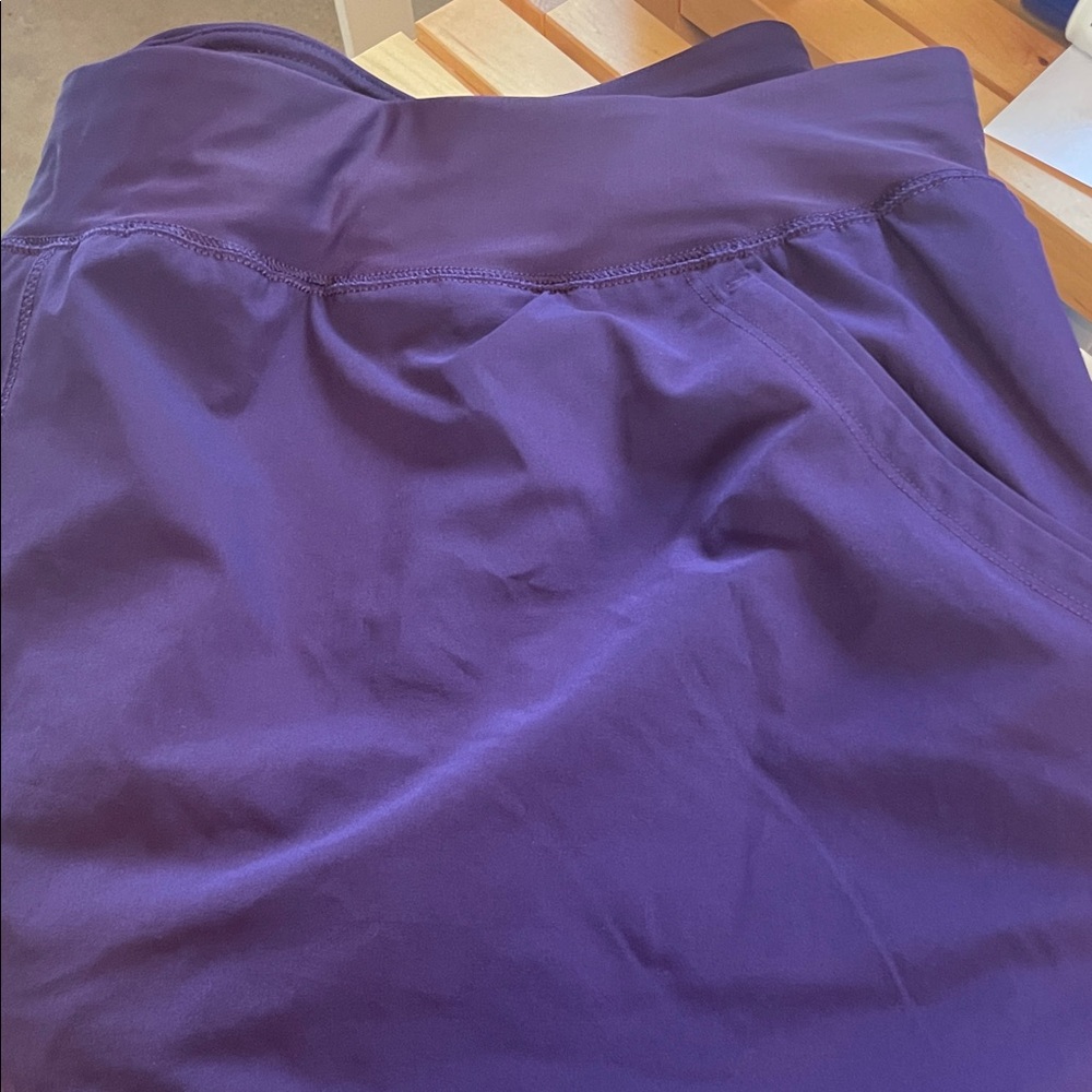 Land’s End deep purple swim shorts with drawstring & pockets